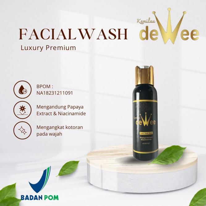 FACIAL WASH KEMILAU DEWEE SKINCARE / ecer sabun dewee skincare bpom
