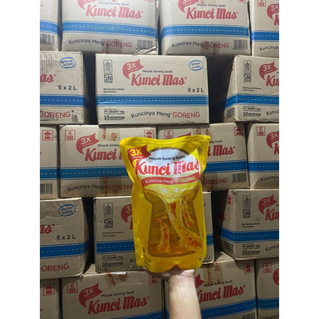 

Minyak Goreng Kunci mas 2lt 1 dus isi6pc