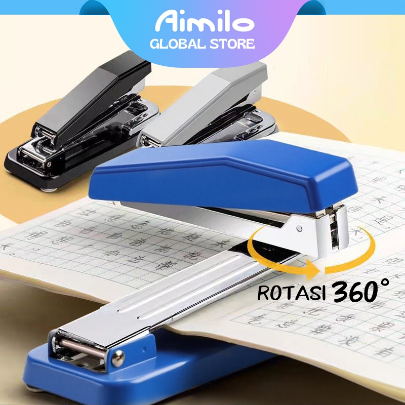 

Aimilo Stapler Stepler Putar 360° Triple Staples Meja Besar 3 Arah Anti Macet Untuk Kantor/Sekolah/Rumah