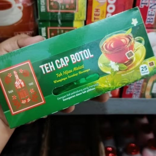 

(ABDILA) Teh Celup Hijau Cap Botol isi 25