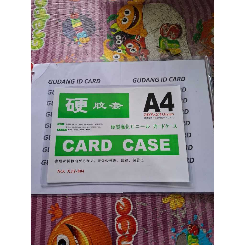 

Card Case ukuran kertas A4 tebal