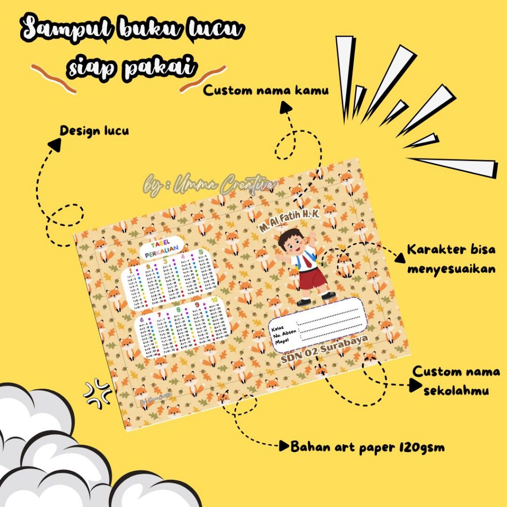 

Sampul Buku Anak Laki Laki - Series Seragam B