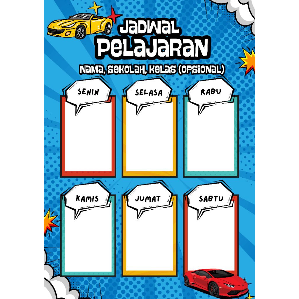 

Poster Jadwal Pelajaran Custom || Free Design dan Tulis Jadwal Pelajaran