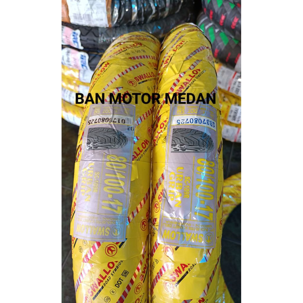 SWALLOW BAN MOTOR TUBETYPE ( NON TUBLES) UK 80/100-17 , 100/90-17. COCOK UNTUK SPD MOTOR VERZA, CB, 