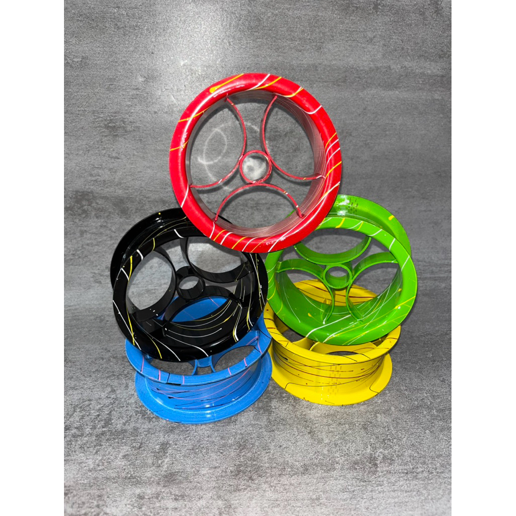 Bladu Racing Layangan 4 Inch, Warna Warni, Keren, Gulungan Senar Layangan