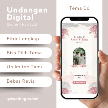 06 Undangan Digital | Undangan Pernikahan Murah | Web Invitation I Wedding Invitation | Pastel simpe