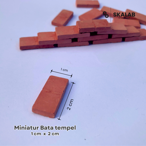Batu Bata tempel miniatur bata ekspose maket diorama aquascape