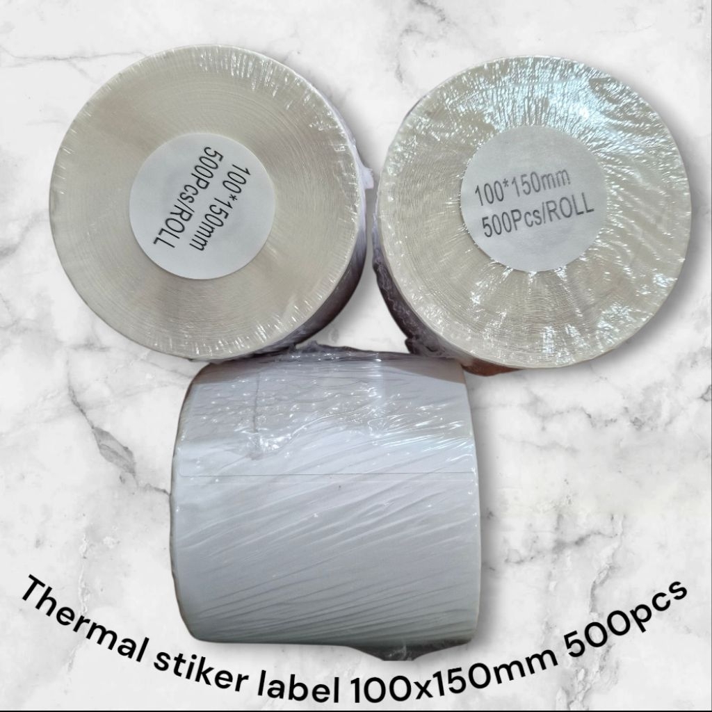 

kertas thermal stiker 100x150mm isi 500pcs ROLL