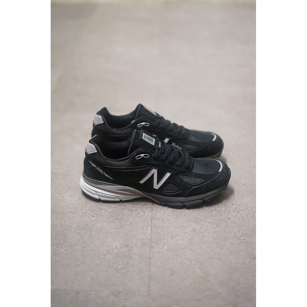 New Balance 990 V4 Black Silver Made In USA Original Resmi