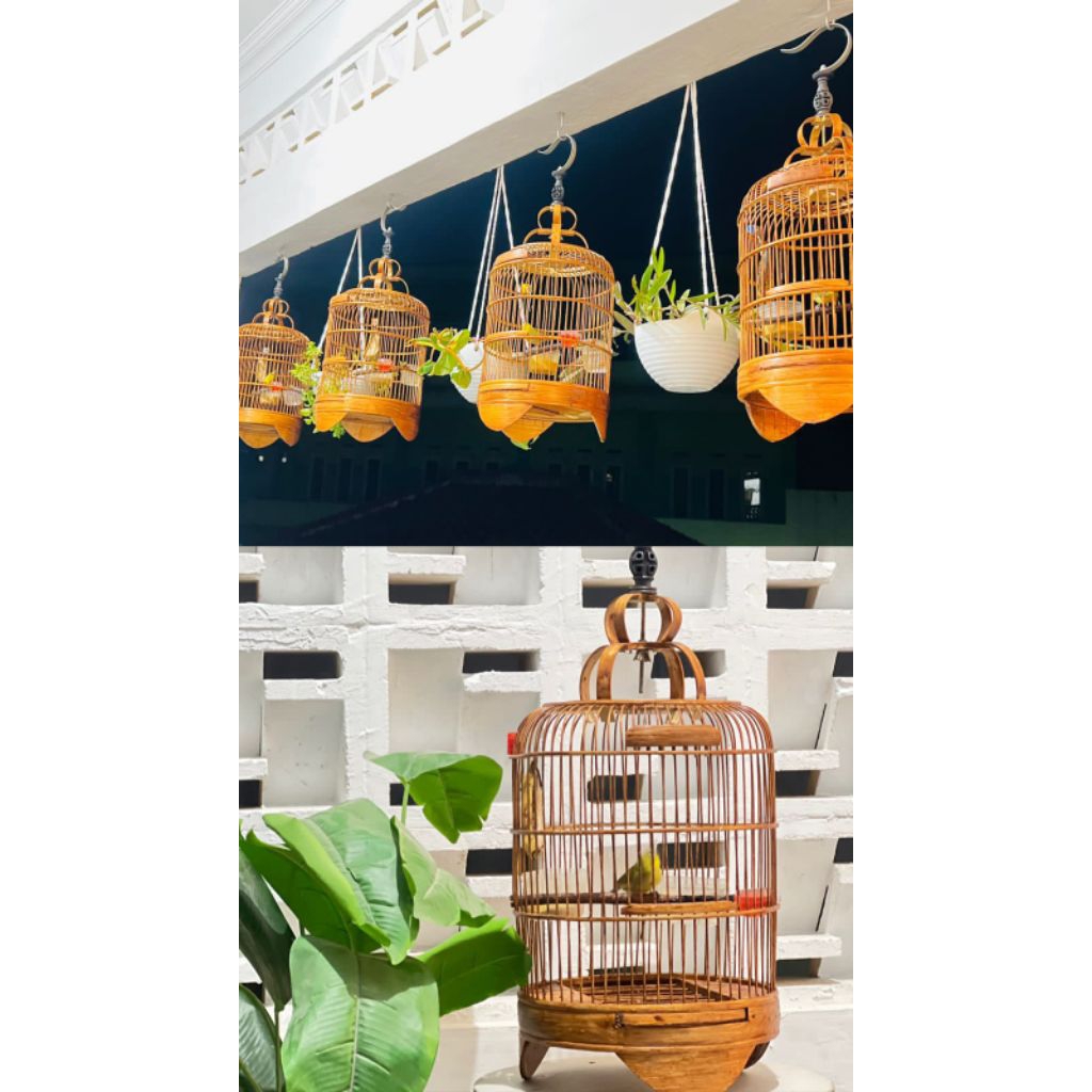 sangkar kurung pleci replika cungkok minimalis langsung pakai tidak repot merangkai tinggal pakai TE