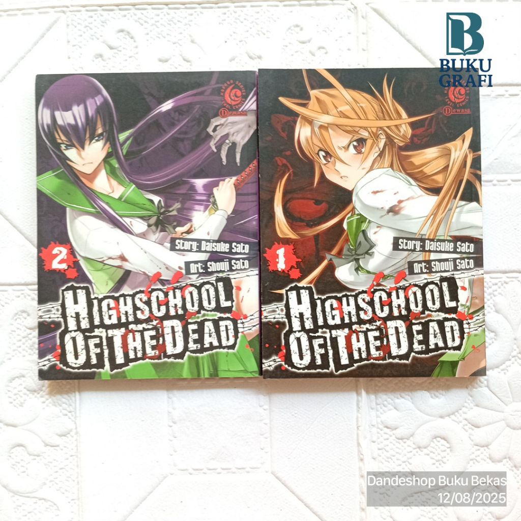 Highschool Of The Dead by Daisuke Sato, Shouji Sato - Komik Bekas Preloved Original Cabutan