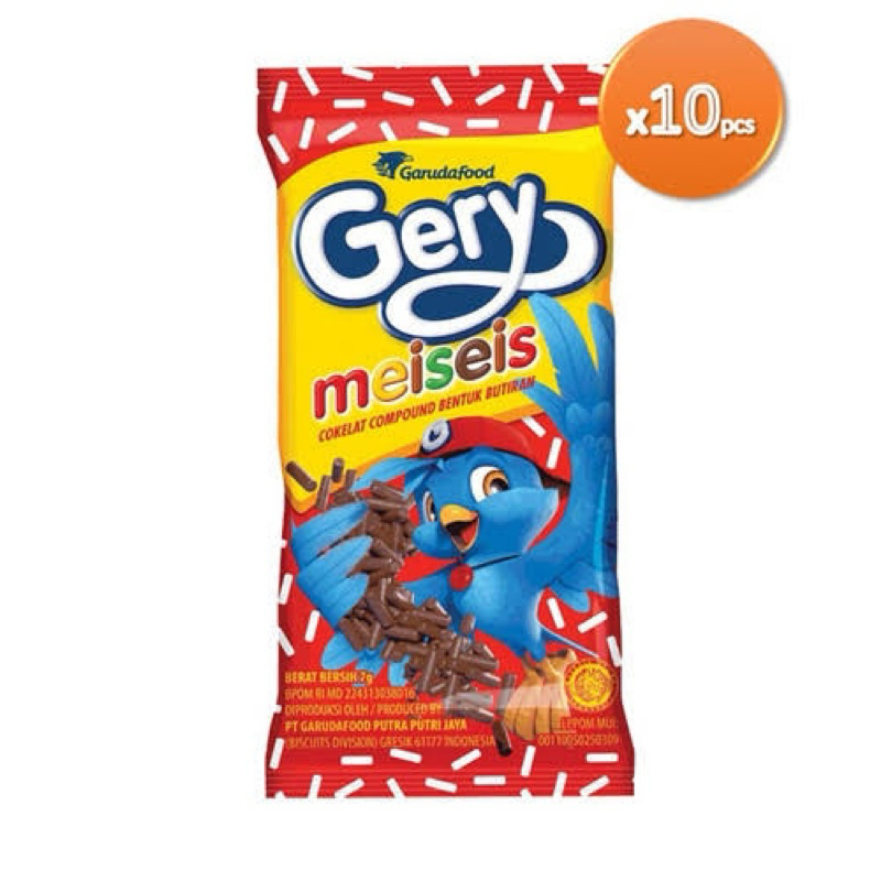 

Gery Meiseis Meses Cokelat 11g x 10 pcs [1 Renceng]