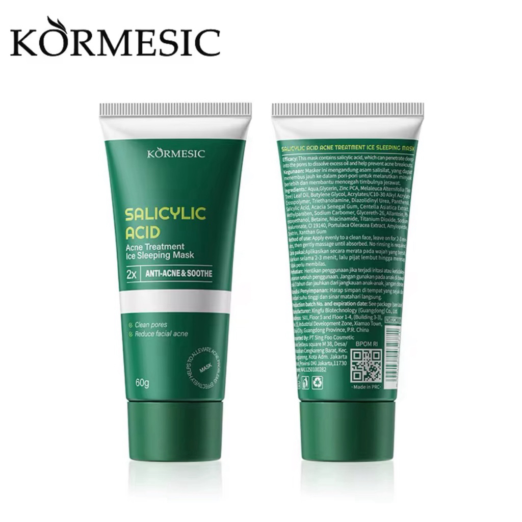 KORMESIC SALICYLIC ACID ACNE SLEEPING MASK // BPOM