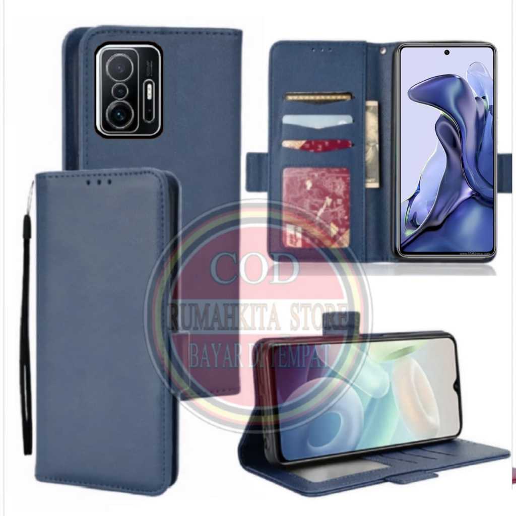 CASE HP XIAOMI MI 11T/MI 11T PRO FLIP LEATHER PREMIUM-FLIP WALLET CASE KULIT-DOMPET-FLIP