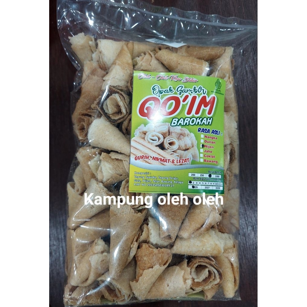 

Opak gambir rasa wijen 250 gram