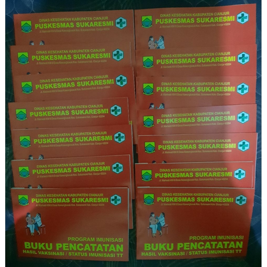 Lumaatelier54 Buku Pencatatan Imunisasi Tt Isi 50 Lembar (100 Halaman)