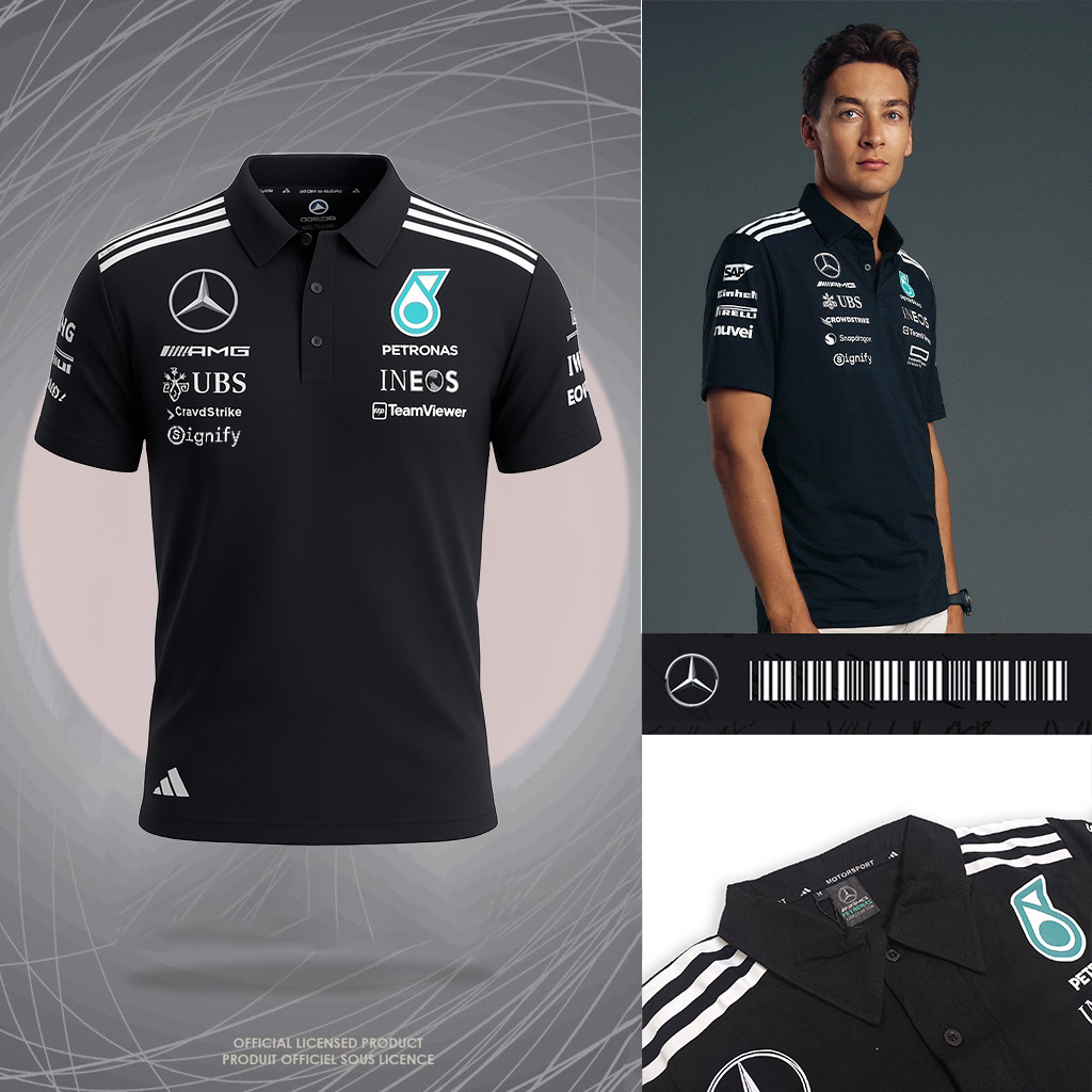 POLO SHIRT MERCEDES AMG F1 NEW SEASON