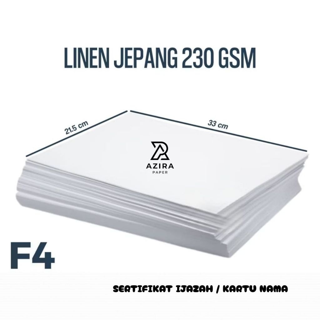 

Kertas Sertifikat Linen F4 isi 30 Lembar / Kertas Sertifikat F4 Linen