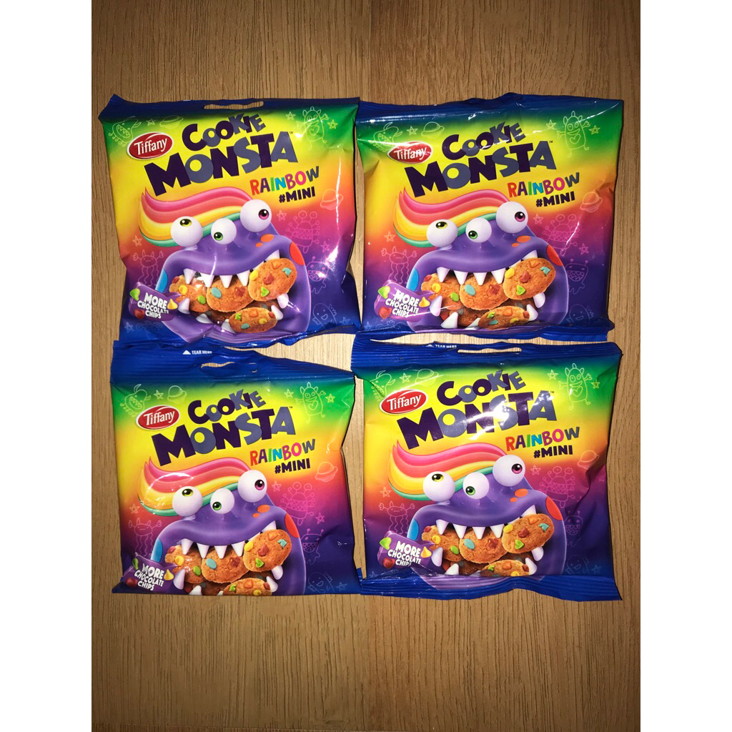 

[ 1 pcs ] COOKIES MONSTA TIFFANY RAINBOW MINI 28gram OLEH OLEH SAUDI