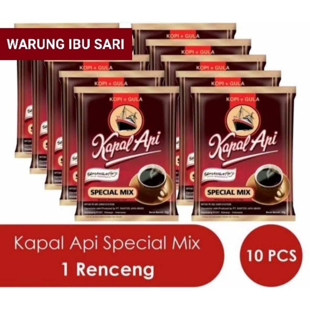 

KOPI KAPAL API SPESIAL MIX (1 renceng isi 10pcs) PROMO MURAH