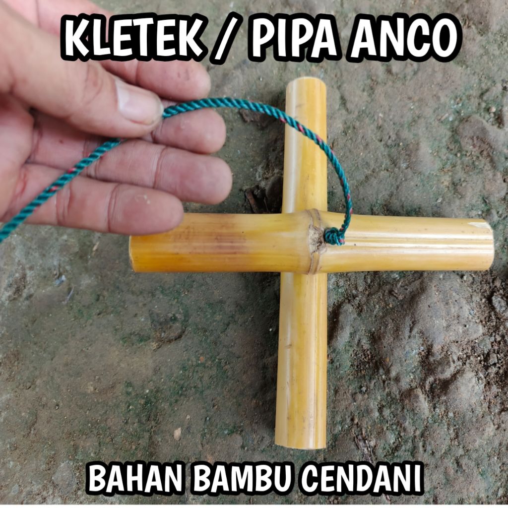 Kletek / pipa anco bahan bambu cendani pipa jaring anco