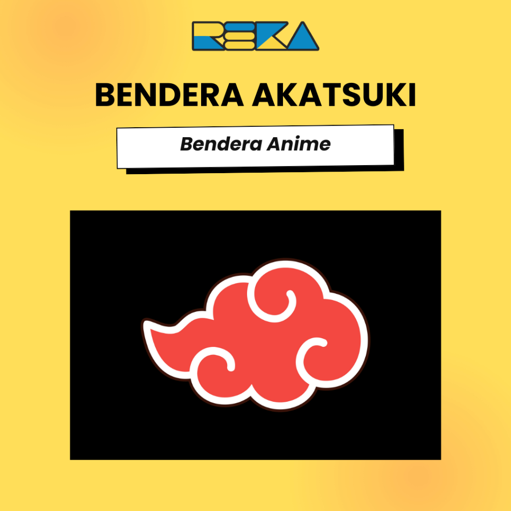 Bendera Anime NARUTO LAMBANG AKATSUKI Full Print