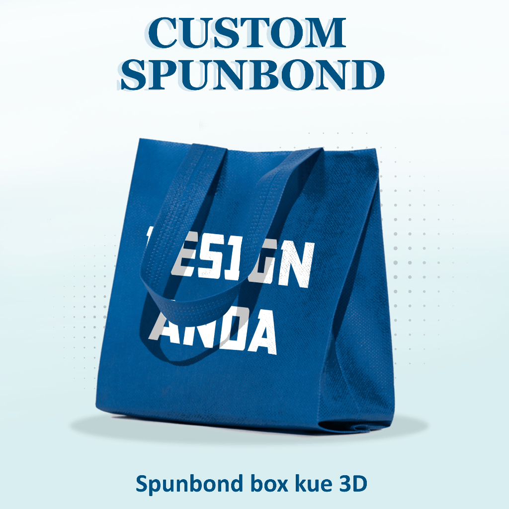 

Custom Tas Spunbond Box Kue 3D Pengerjaan Cepat