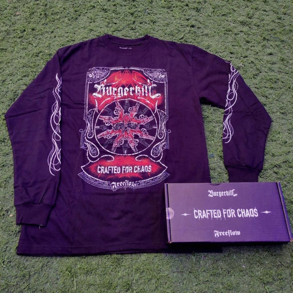 Kaos Longsleeve Burgerkill BK x FREEFLOW x DIEHARD 13