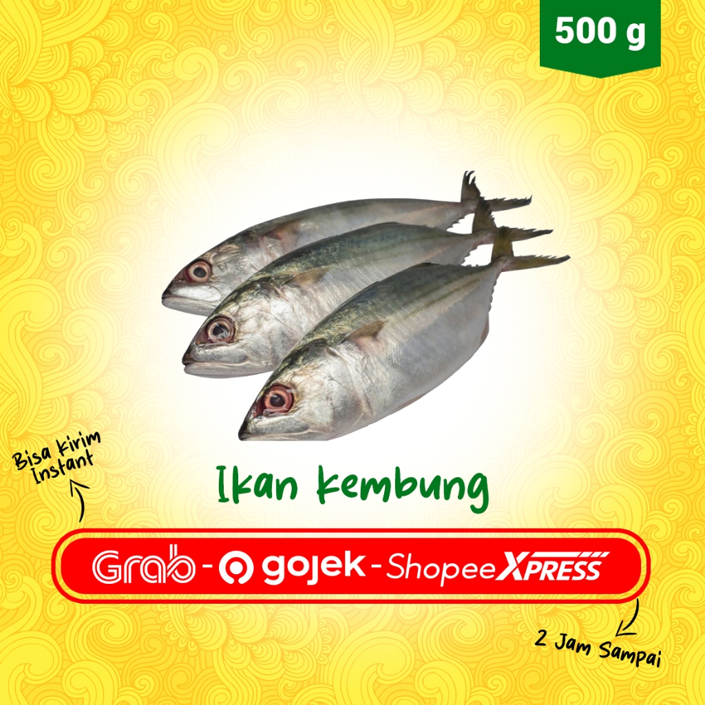 

Ikan Kembung Segar 500 Gram – Ikan Laut Fresh, Siap Masak