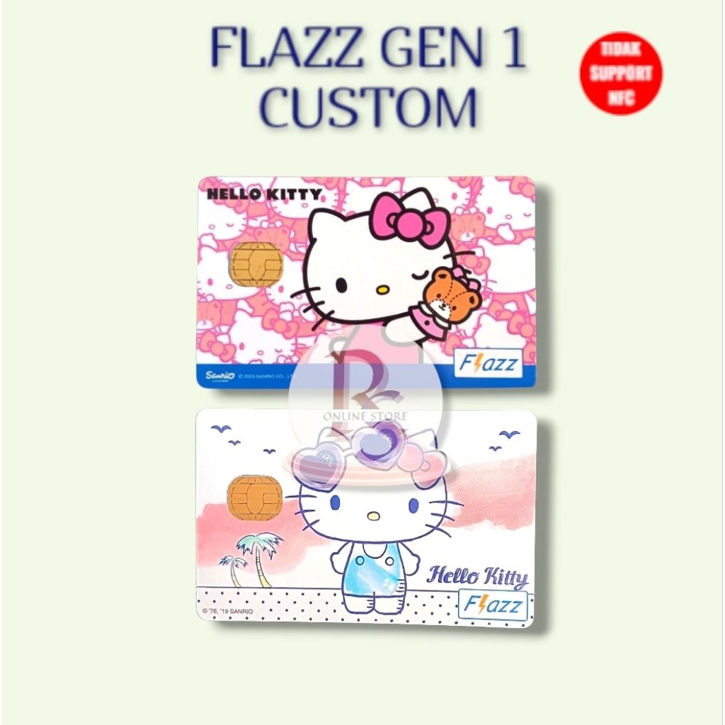 KARTU FLAZZ BCA GEN 1 - HELLO KITTY PUTIH