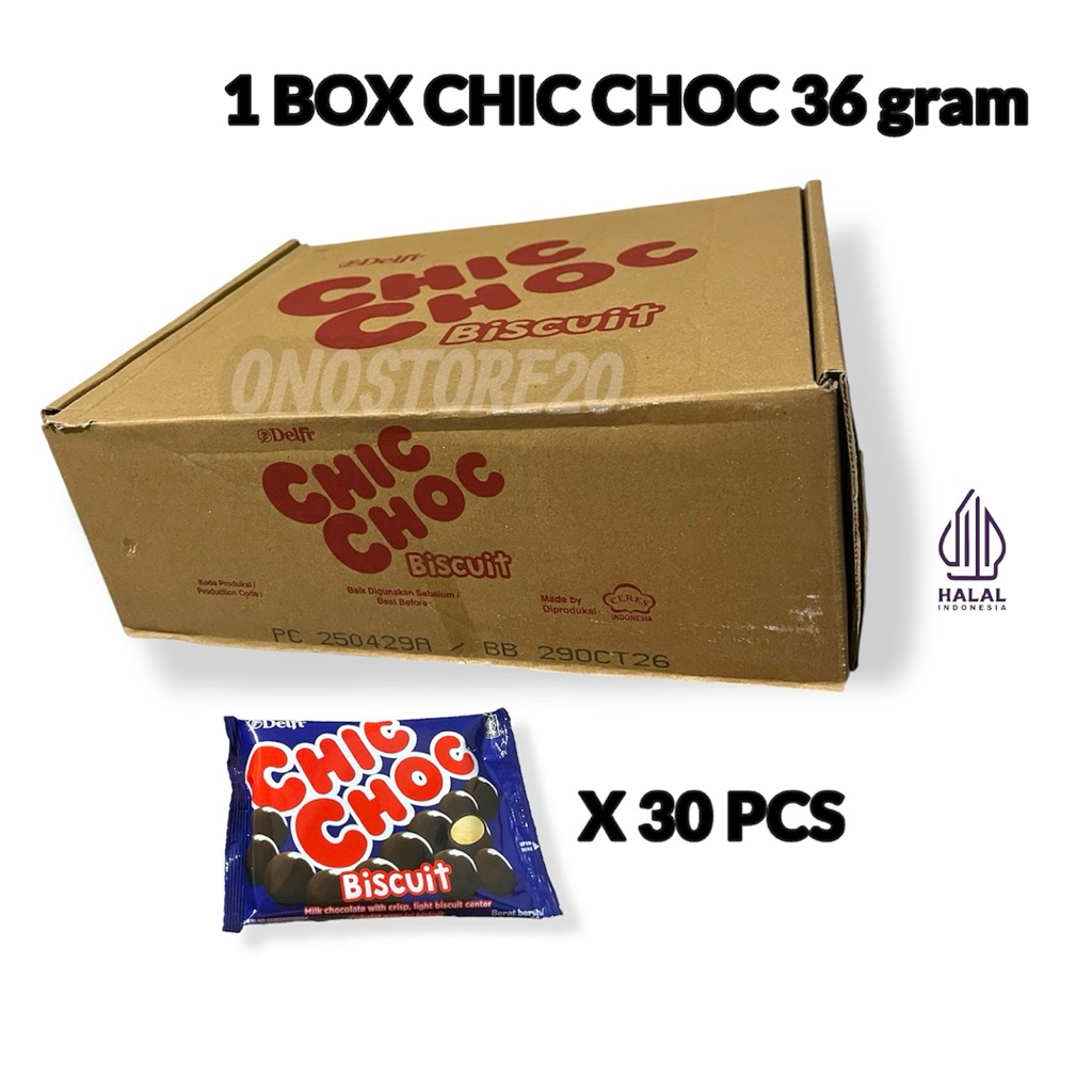 

1 Box Chic Choc 36 Gram isi 30 Pcs