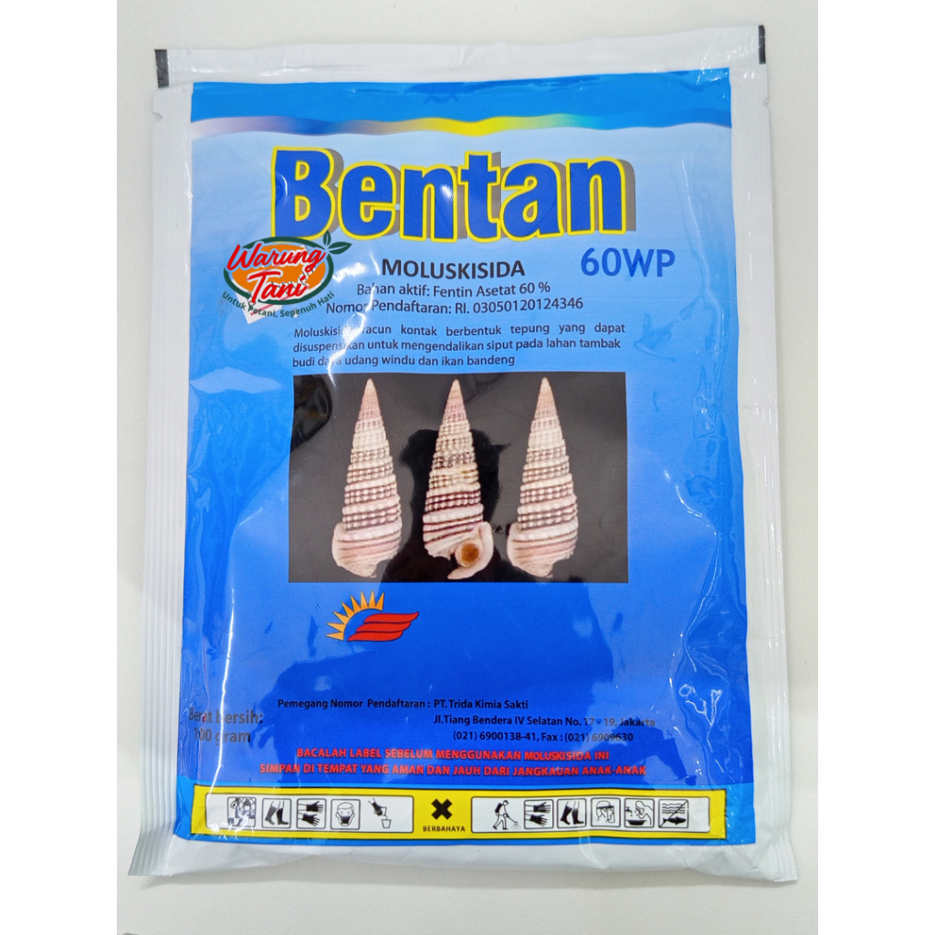 Bentan 60 WP – Moluskisida Ampuh Pembasmi Keong Mas & Siput