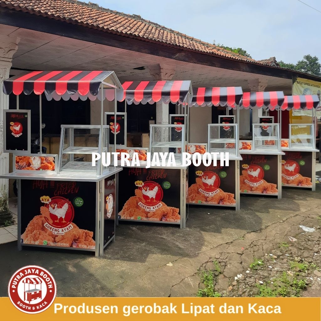 Booth Portable Etalase Ayam Goreng Virall