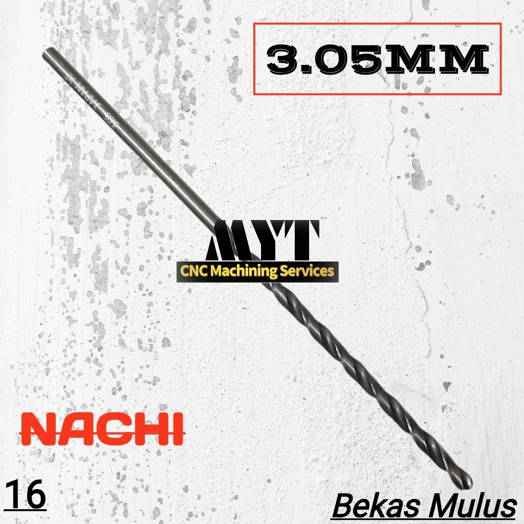 drill mata bor 3.05mm nachi mata bor besi 3.05 mm hss nachi bekas