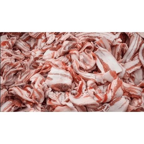 

Samcan Tanpa Kulit / Pork Belly Skin Off Messed Cut (Potongan Sisa)