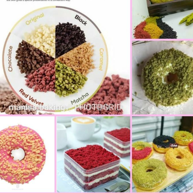 

crumble taburan/topping donat atau kue