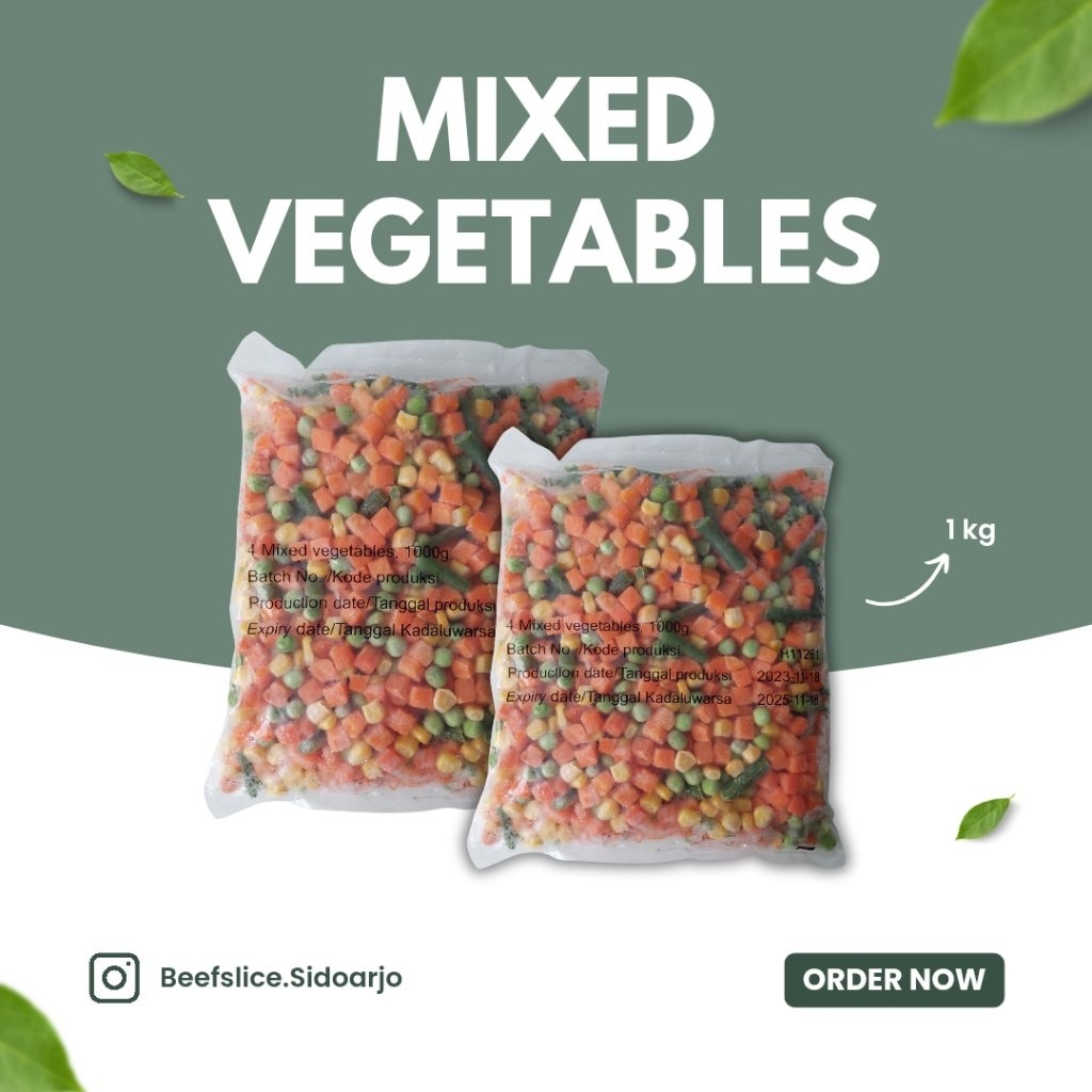 

READY Frozenland Mix Sayur Mix Vegetable Sayur Frozen 1 kg