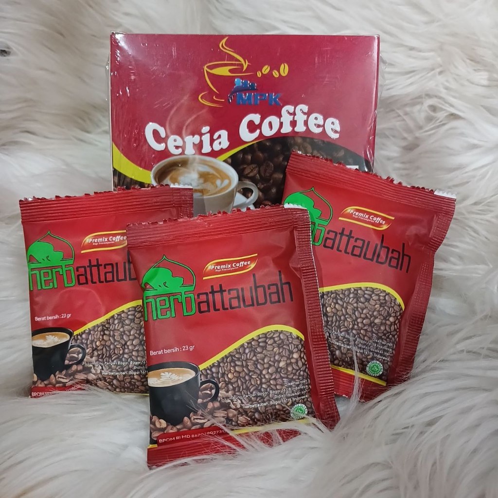 

Ceria Coffee Kopi Bubuk Herbattaubah BPOM 100% Original