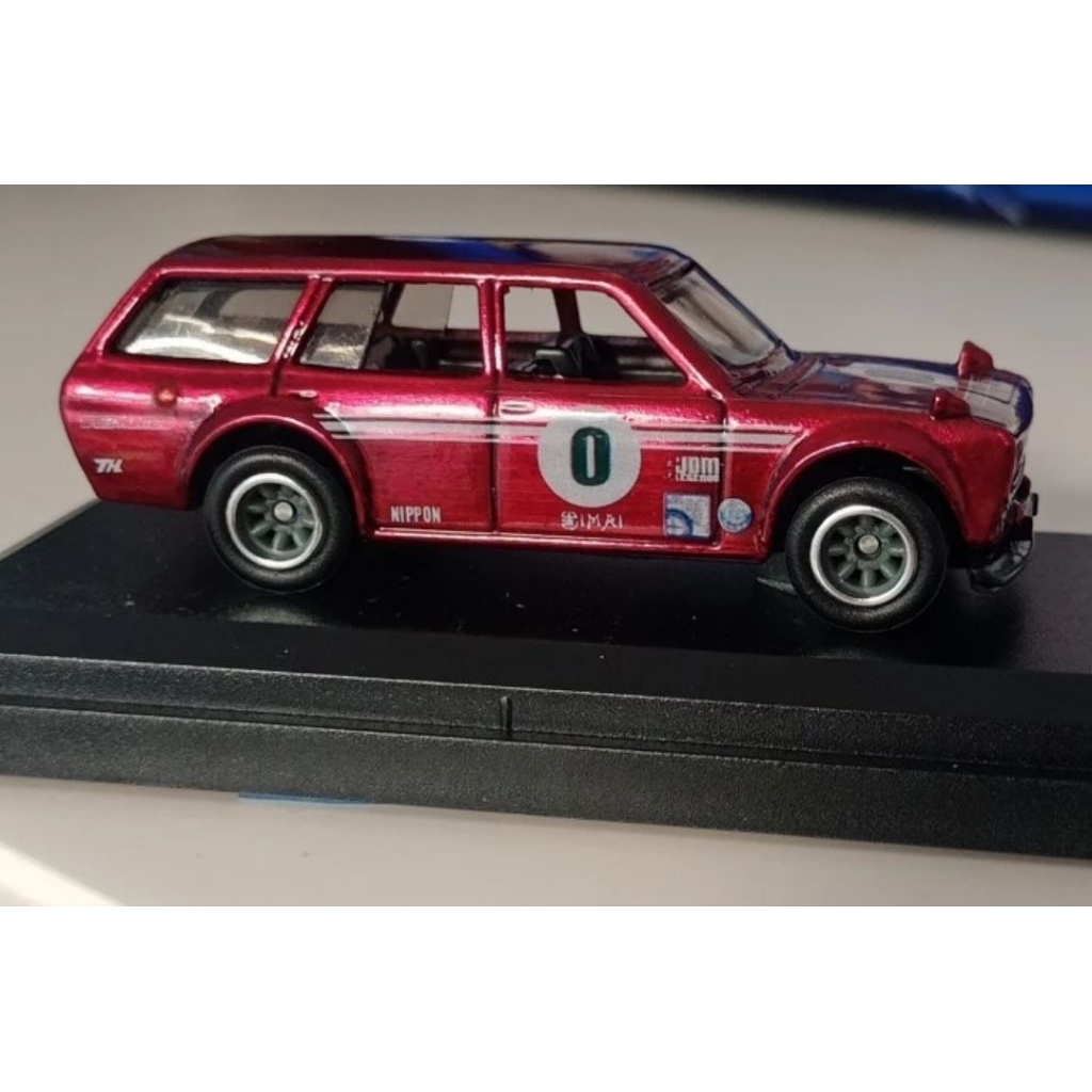 Hotwheels Custom THS Datsun Wagon 510 bluebird merah rare