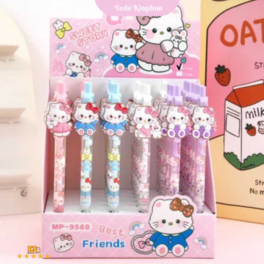 

(4pcs) Pensil hellokitty mekanik 0,5mm alat tulis hello kitty pensil cetekan cute pencil karakter