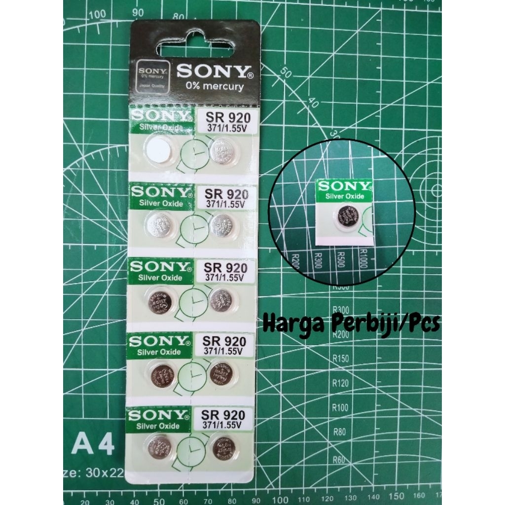 Baterai jam tangan Sony 371/SR920SW / Battery 1.55V 371/SR920SW