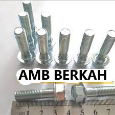 FLANGE BOLT/BAUT FLANGE/BAUT TOPI M8 KUNCI 12