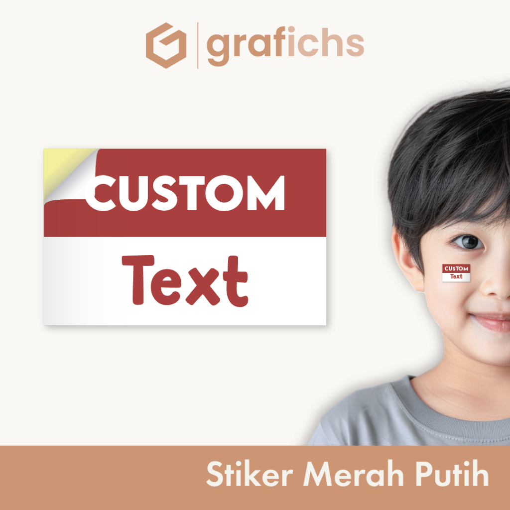 

[50 pcs] Stiker Pipi Bendera Custom GISP02 by Grafichs