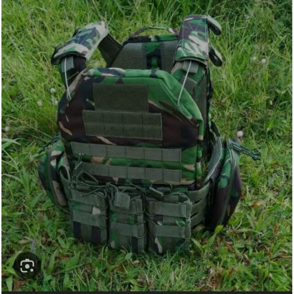 Body Vest Jatah TNI Loreng malvinas + gurun + Rajawali timsus