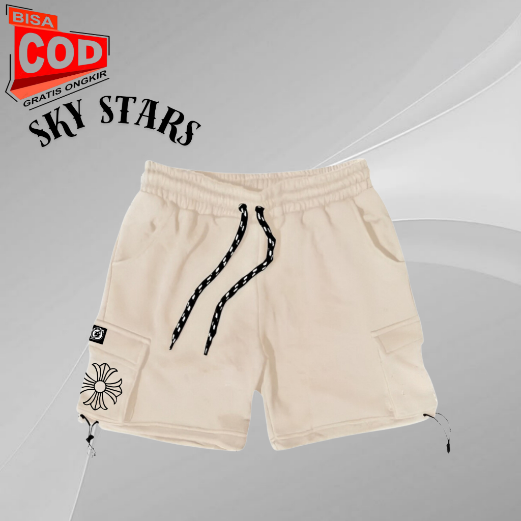 New Celana Cargo Pendek Pria Santai Stone Island Bahan Katun Fleece Adem Dan Lembut Terlaris Kota Ba