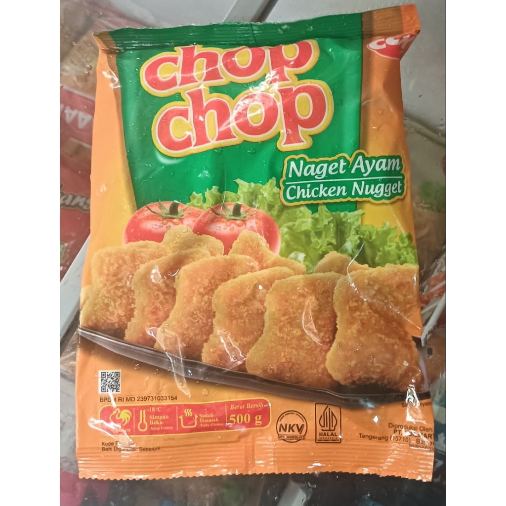 

Jofrans Chop Chop Chiken Nugget ayam Bentuk Reguler 500grm Zabir Frozen Food