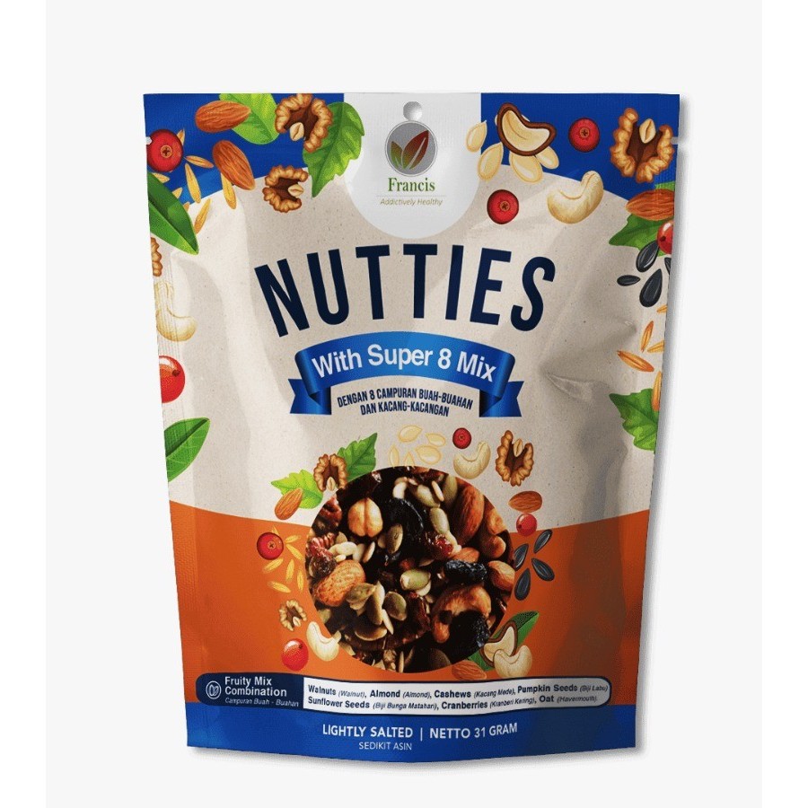

Francis Nutties With Super 8 Mix 31g
