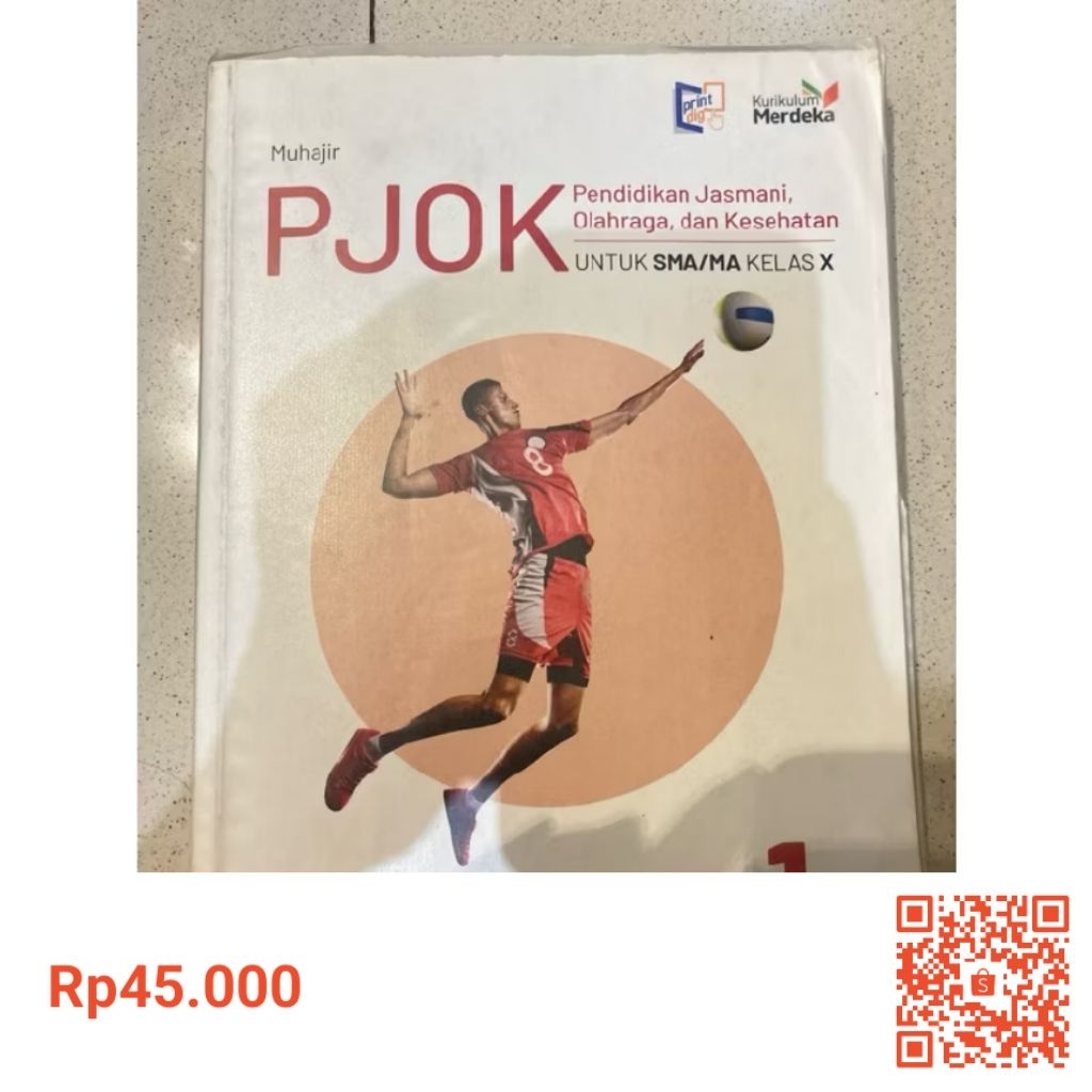 Buku PJOK untuk sma kelas 10 kurikulum mereka Penerbit Erlangga