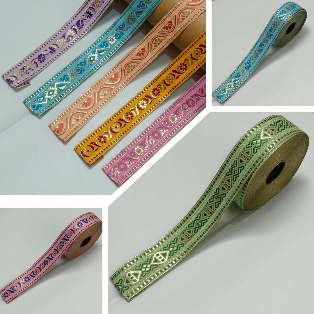 

Pita bordir india varian motif cantik (permeter)