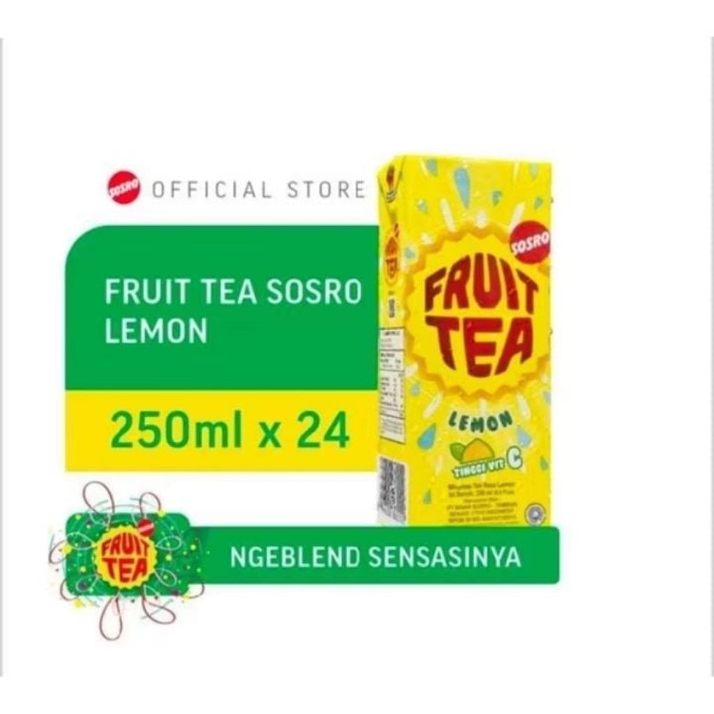 

Fruit Tea Sosro Blackcurrant Lemon 250ml 1 dus
